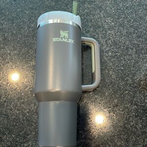 Stanley Adventure Quencher 40oz Tumbler Gray Light Green w/matching straw!